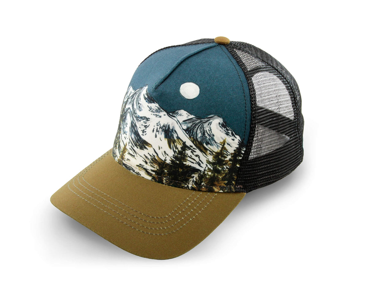 Moonlit Mountain Trucker Hat – Alpinecho