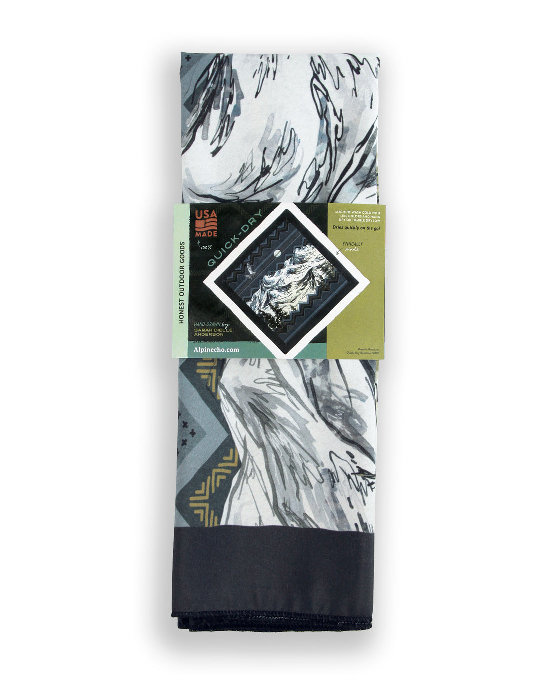 Moonlit Mountain Quick-Dry Bandana – Alpinecho
