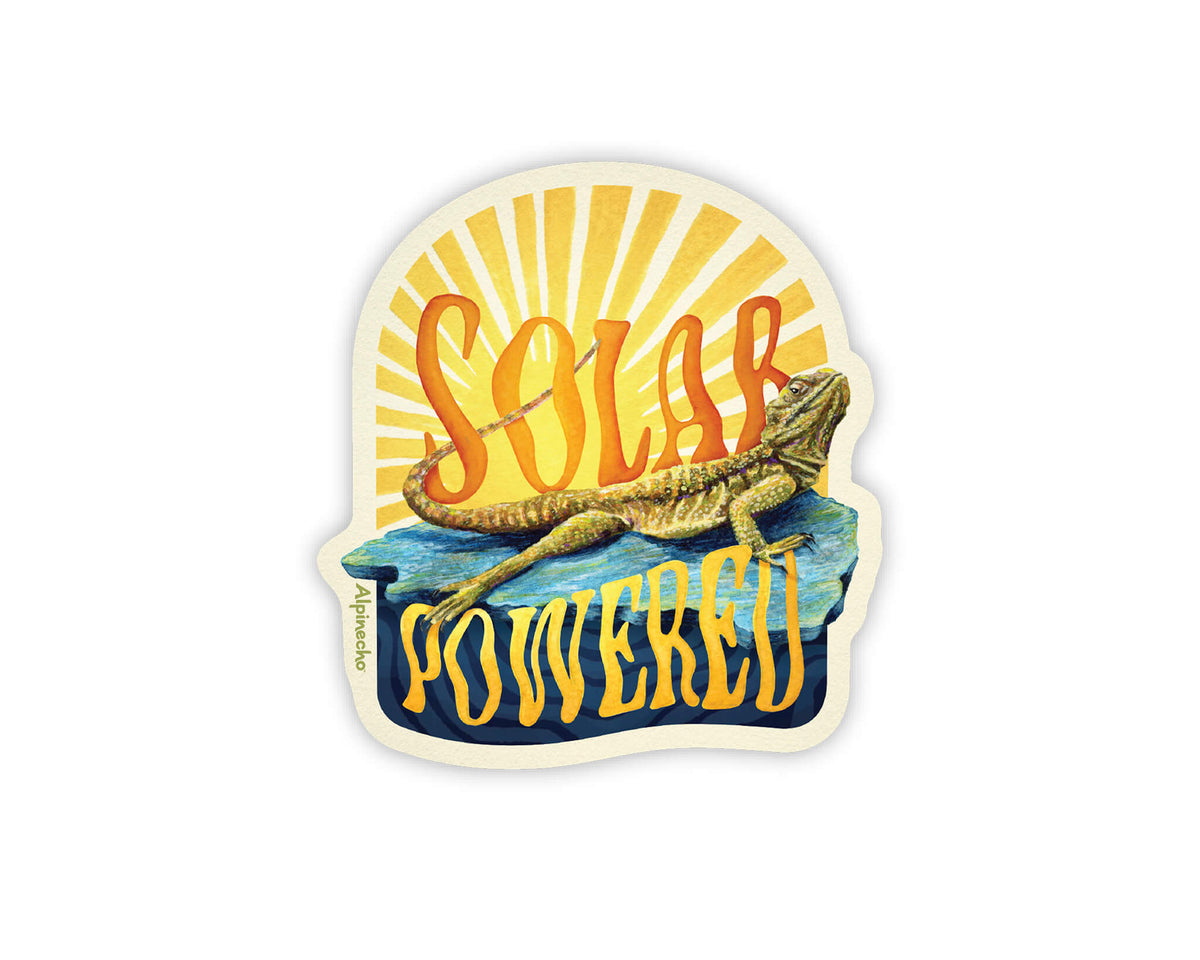 Solar Powered Lizard Sticker – Alpinecho