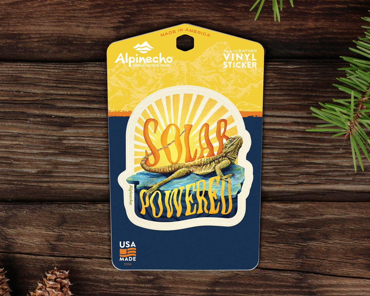 Solar Powered Lizard Sticker – Alpinecho