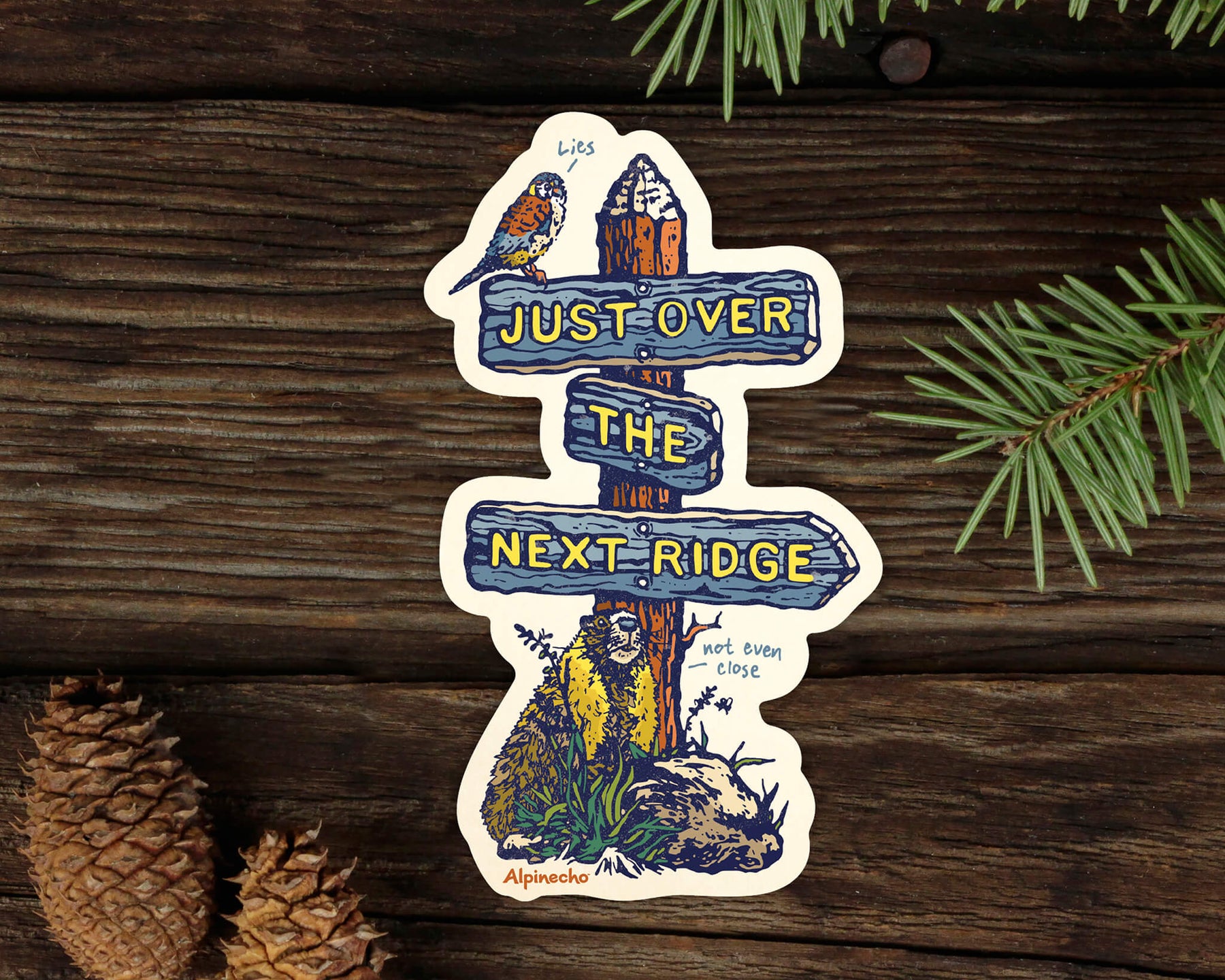 Next Ridge Stickers Just Over the Next Ridge Sticker – Alpinecho