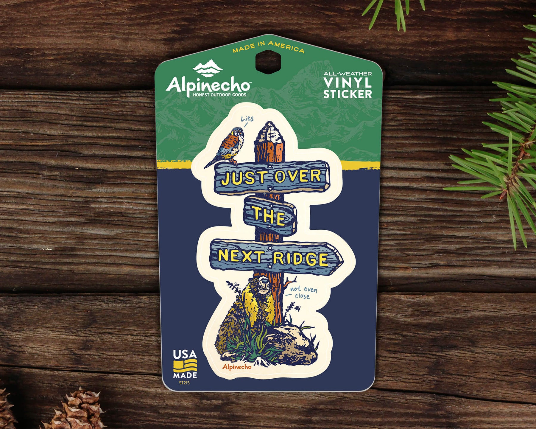 Defend The Ridge Sticker Just Over the Next Ridge Sticker – Alpinecho