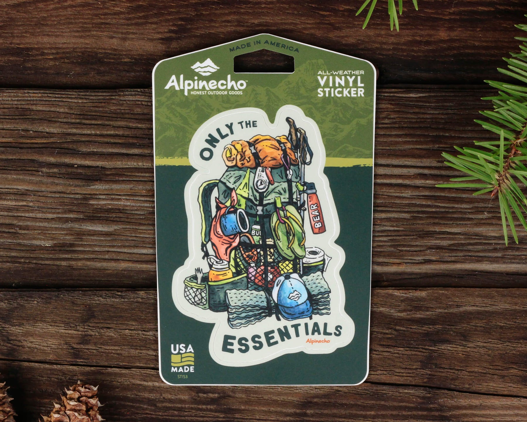 Only the Essentials Sticker – Alpinecho